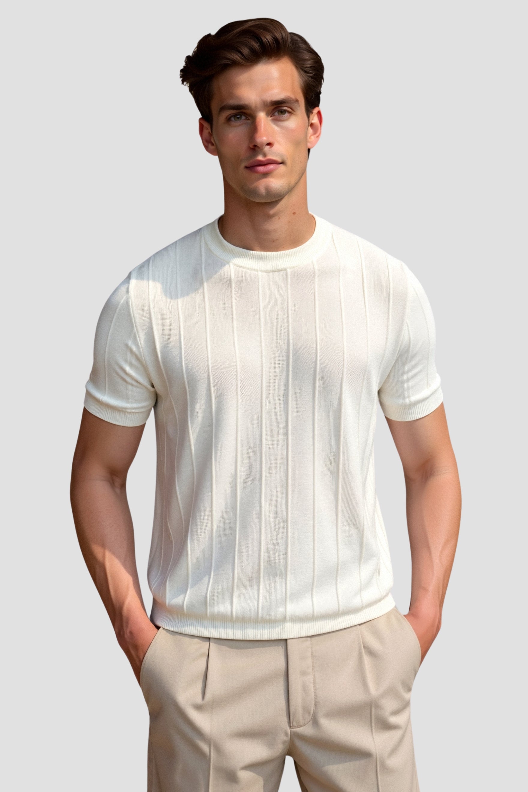 Jeremiah - Old Money gestreept T-shirt voor heren