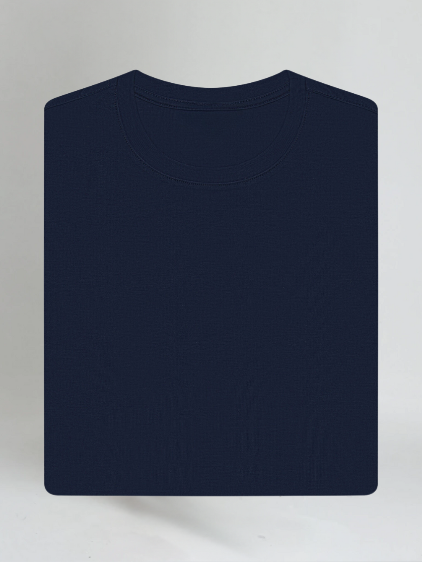 Orson - Klassiek marineblauw katoenen T-shirt