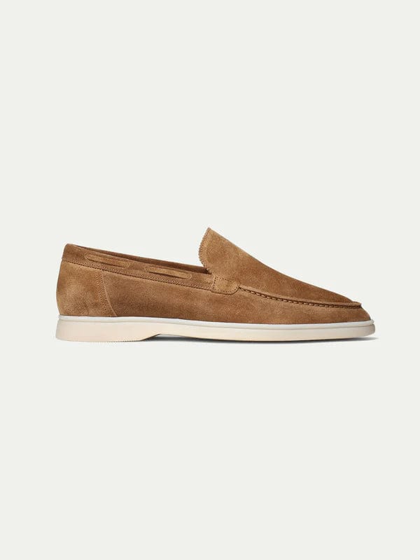 Warren - Klassieke bruine suède loafers